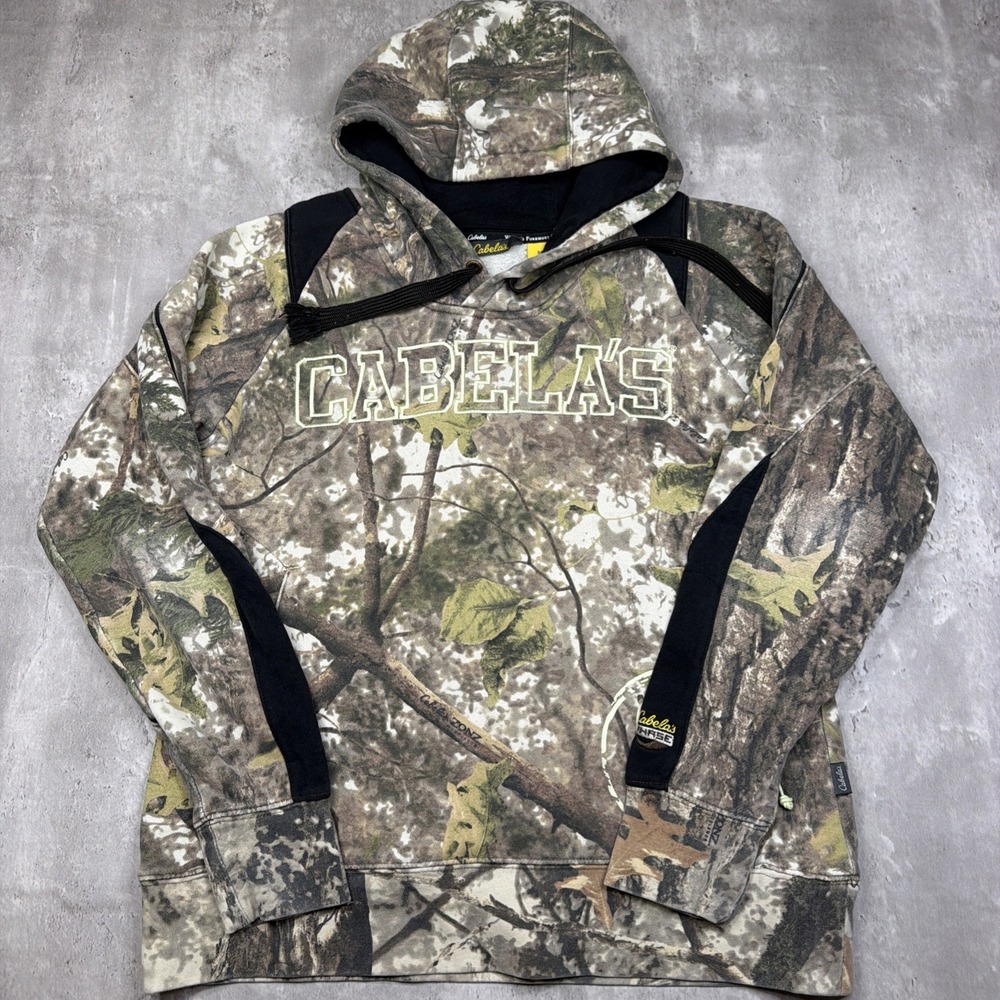 Cabelas Color Phase Hoodie Women's S Realtree Camo Sweatshirt Hunting Workwear